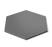Honeycomb Display Surface, small, 14'' dia., hexagonal, flat, acrylic, black