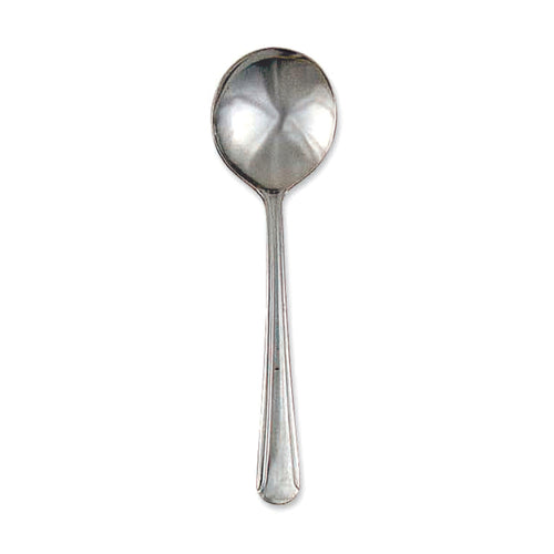 Dominion Bouillon Spoon, 5-4/5'', medium weight, 18/0 stainless steel, mirror finish