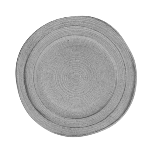 Plate, 10'' dia. x 3/4''H, irregular round,  melamine, granite stoneware design, Della Terra