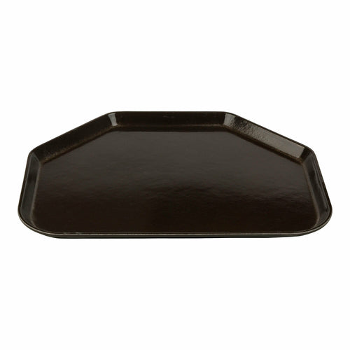 Camtray, trapezoid, 14'' x 18'', high-impact fiberglass, dishwasher safe, Brazil brown, NSF