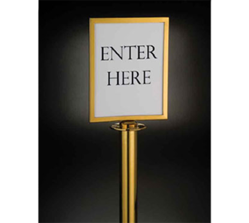 Barrier System Sign 8-1/2'' x 11''