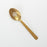 Serving Spoon, 10''L, slotted, hammered, 18/0 stainless steel, vintage gold finish
