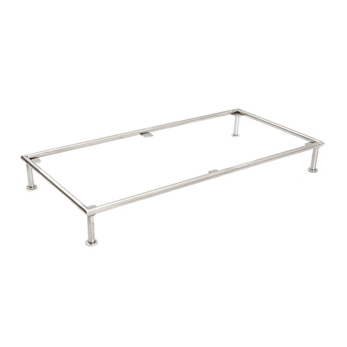 RECTANGLE RISER 24 IN L X 11 IN W X 3 IN H STAINLESS STEEL