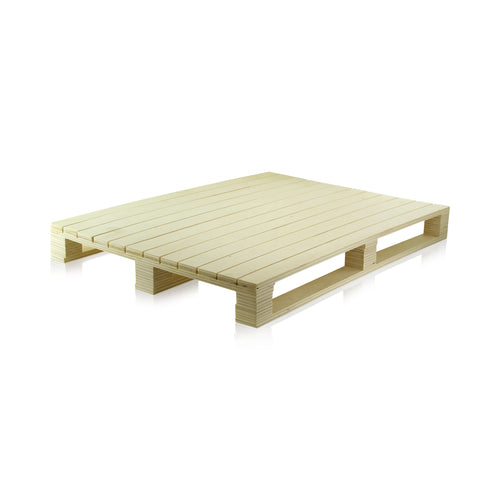 Display Pallet, 15.75'' x 11.8'' x 1.7'', rectangular, biodegradable, wood, natural