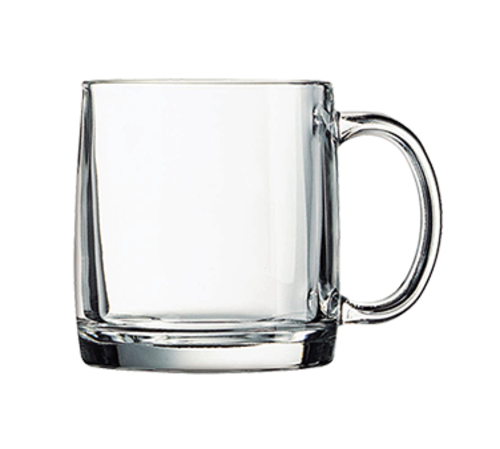 Nordic Mug, 13 oz., 3-3/4'' H, 3-1/4'' top dia., 3-1/4 base dia., fully tempered, glass, Arcoroc