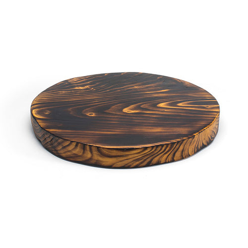 Root Board, 12'' dia. x 1-1/2''H, round, wood, carbon finish