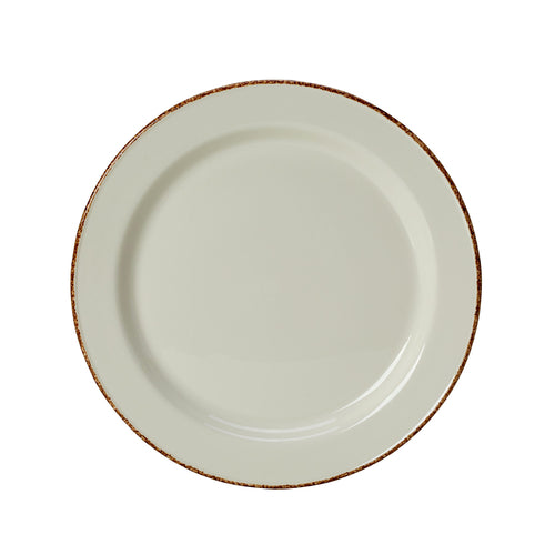 Slimline Plate, 10'' dia., round, vitrified china, Steelite Performance, Brown Dapple