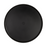 Platter, 16''dia. x 6''D x 1''H, round, low rim, melamine, black, Hudson
