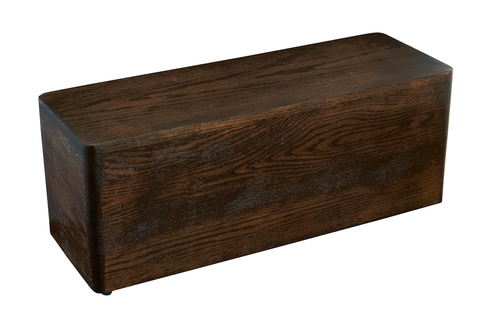 Heritage Riser, 7'' x 20'' x 7''H, rectangle, gray-washed oak wood