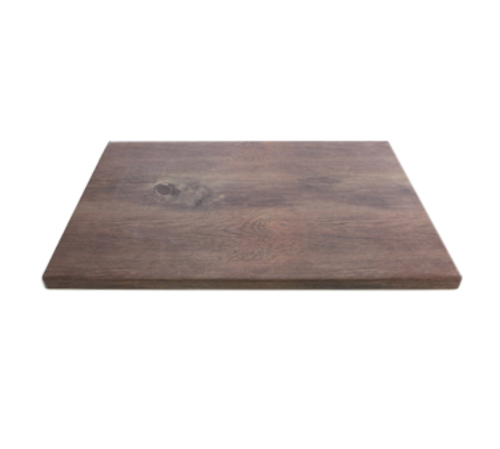 Melamine Modular Riser, 24'' x 15'' x 1''H, rectangular,faux walnut wood look finish