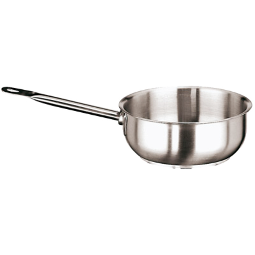 Paderno Grand Gourmet - Curved Saute Pan s/s 10 1/4-D x 3 1/2-H in 1.1 Gal