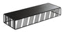 Portland Riser, 20-1/8''W x 7''D x 3-1/4''H, rectangular, removable bread board, iron wire, black, BPA Free