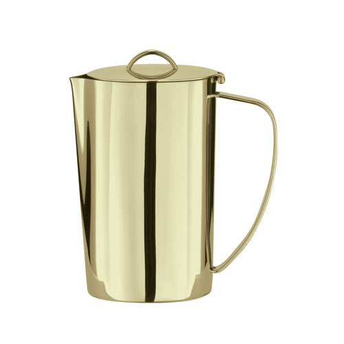 Tea pot, 10 1/8 oz, with lid, 18/10 stainless steel, PVD coating, Arthur Krupp, AK 662 PVD Champagne (Special Order Item)