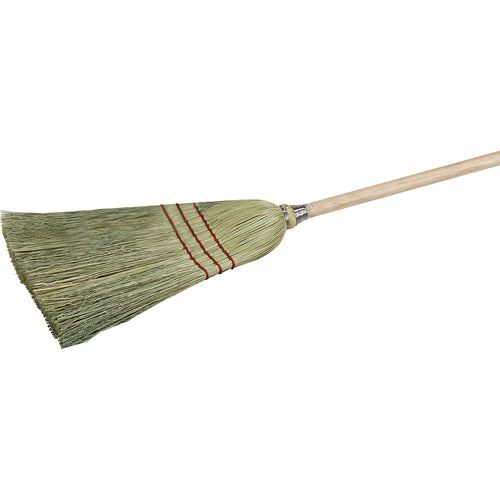 Flo-pac Lobby Corn Broom 40'' Tall 3-sew Synthetic Stitching