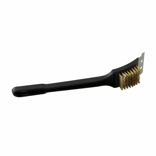 Grill/BBQ Brush 12'' O.A.L. with brass wire bristles