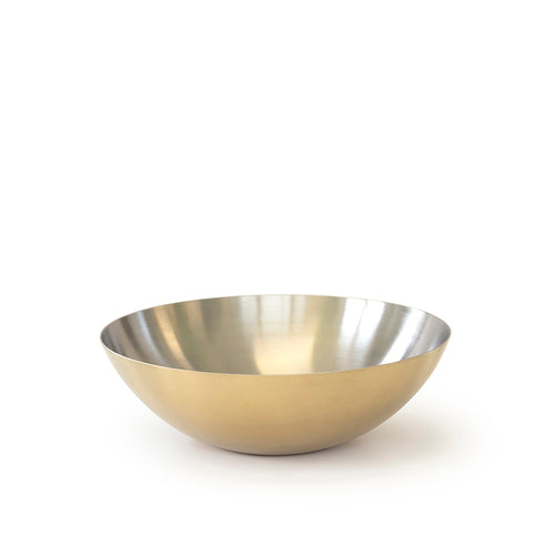 Tilt Brass Bowl- Medium Brass Pvd And Stainless Steel 9.8'' X 3.3''