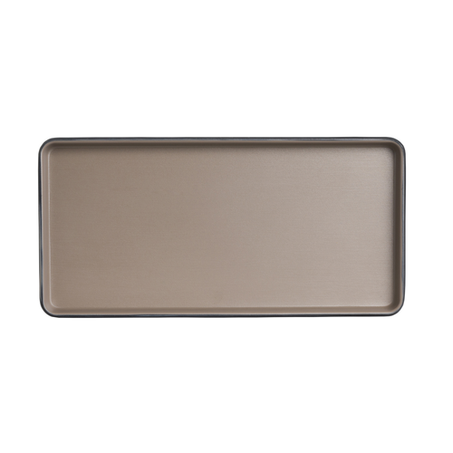 Plate, 9.75''L X 4.875''W x 0.875''H, rectangular, Creations Melamine, Sandstone