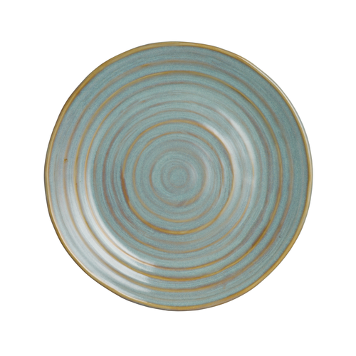 Plate, 10'' dia., round, ceramic, Folio Stoneware, Azores Mar