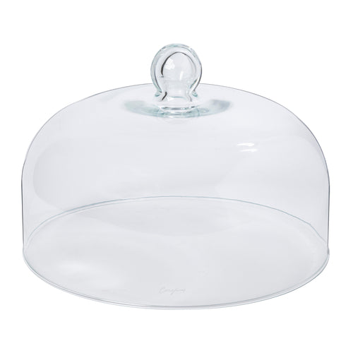 Glass Dome , 12''D x 8''H, Round, Mouth-blown glass, Glass Domes Collection, Clear