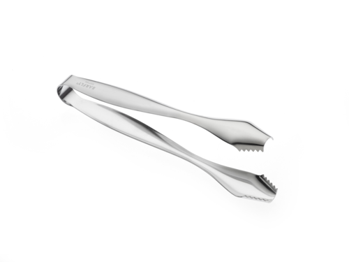 Barfly Ice Tong, 7.1'', toothed ends, heavy-duty, 18/8 stainless steel