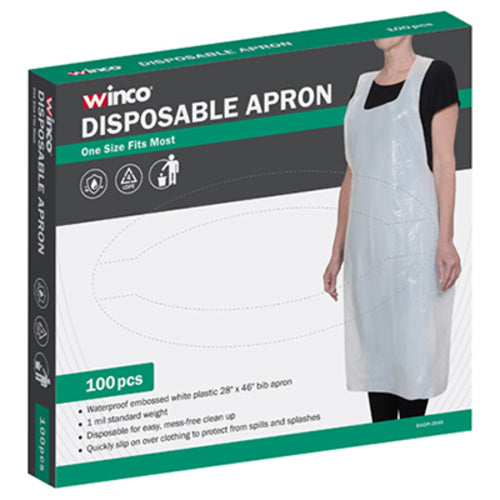Disposable Bib Apron 46'' x 28 waterproof