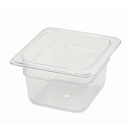 Poly-ware Food Pan 1/6 Size 6-3/4'' X 6-1/4''