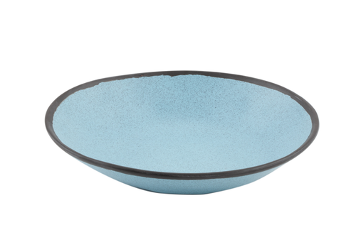 1.3 qt. Speckled Grayish Blue Melamine Large Salad Bowl