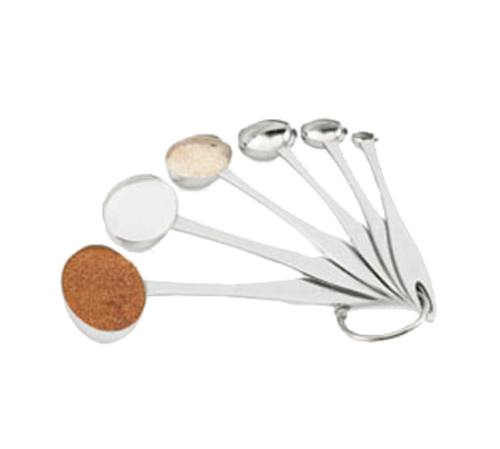 Six-piece Oval Measuring Spoon Set 18/8 Stainless Steel Unique Oval Bowl Design