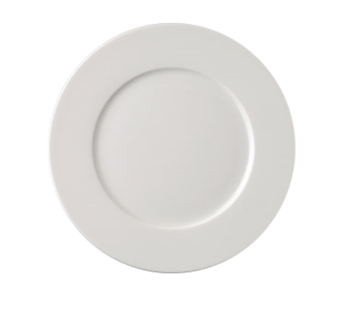 Fine Dine Plate, 10-5/8'', round, flat, dishwasher & microwave safe, porcelain, white