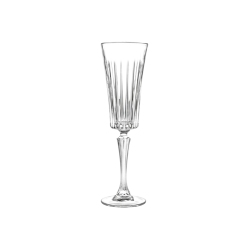 Champagne Flute Glass, 7.0 oz., 9.375''H, EcoCrystal, Crystalline, Clear, RCR Crystal, Timeless