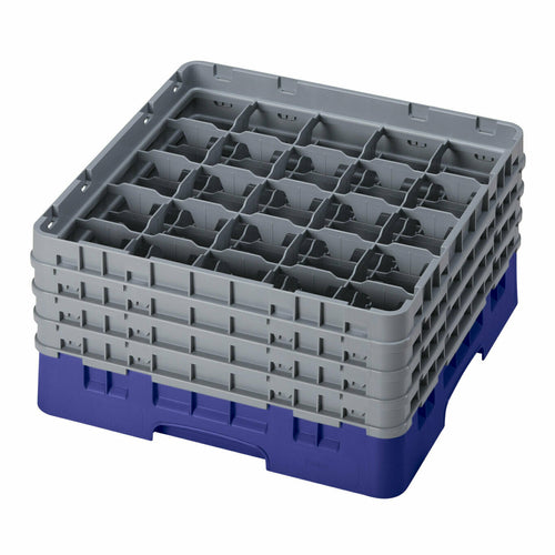 Camrack Glass Rack, With (4) Soft Gray Extenders, Full Size, 19-3/4'' X 19-3/4'' X 10-1/2'' Navy Blue