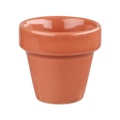 Plant Pot, 4 oz., 2-3/4'' dia. x 2-5/8''H, round, ceramic, Churchill Super Vit, Paprika