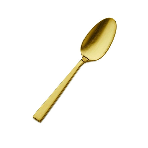 Roman Demitasse Spoon, 4-1/2'', 18/10 stainless steel, gold matte