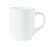 Mug, 8 oz., 3-1/2'', stackable, fully tempered, microwave safe, glass, Arcoroc, Opal, Restaurant White