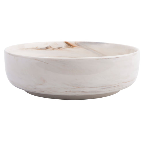 Oneida - Soup Bowl, 83 oz., 10'' dia., round, deep, straight sided, porcelain, glazed finish, Luzerne, Marble