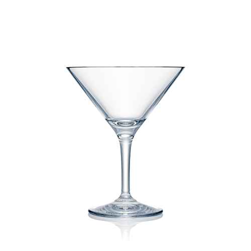 Strahl Design Martini, 12 oz., 6-1/2'' x 5-1/4'', shatter proof, hand finished, polycarbonate, clear