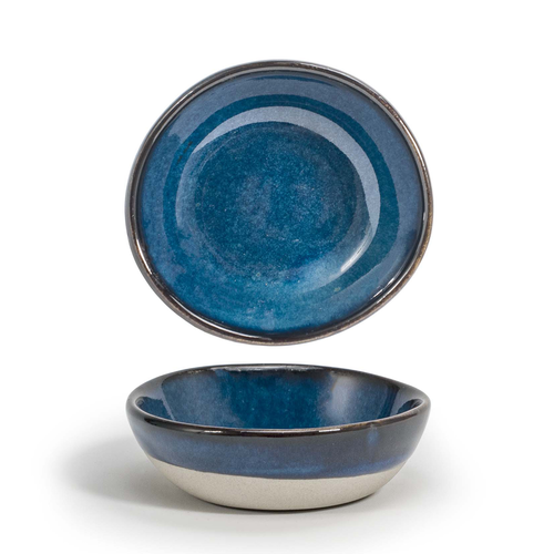 Artefact Ramekin, 2 oz., 4'' dia. x 1''H, round, porcelain, indigo