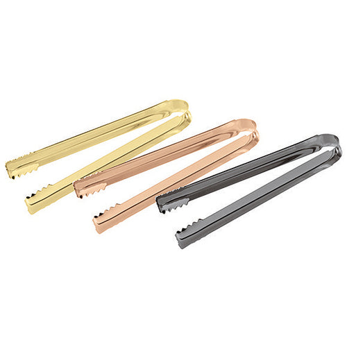 Ice Tong, 6-1/2''L, stainless steel, gold finish, Paderno, Bar Supplies