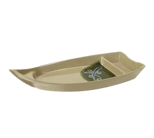 10 oz. 2-Compartment Boat Plate 10.5'' x 4.75''