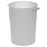 Bain Marie Container, 8 qt., round, molded-in handles, polyethylene, white, NSF