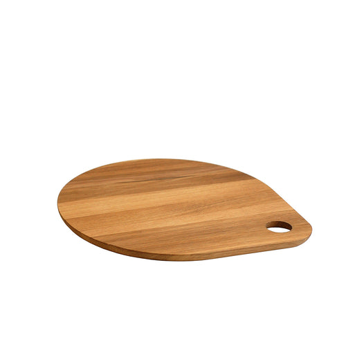 Teardrop Cicchetti Board, 16'' x 13-4/5'' x 4/5''H, wood, oak, oiled, Bronze Stock Tier