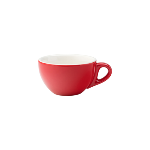 Cappuccino Cup, 7.0 oz, 4.75'' x 3.5'' x 2.0''H, porcelain, red, Utopia, Barista