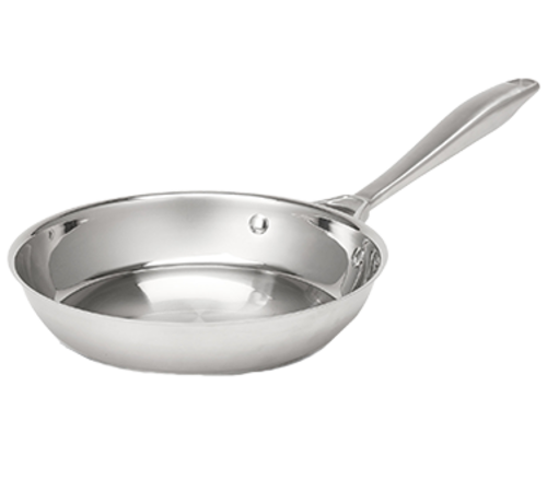 Intrigue Stainless Steel Fry Pans with Natural Finish  9-3/8'' (24cm) inside diameter