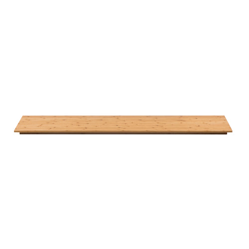 Display Surface, 59-1/10'' x 14'', rectangular, wide, bamboo, natural finish