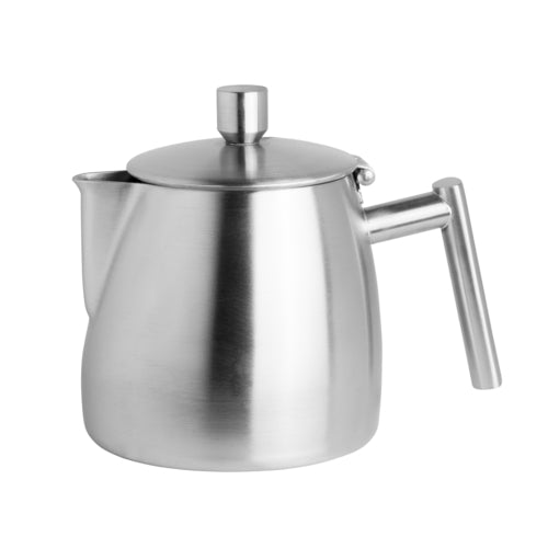 Teapot, 17 oz., with lid, stainless steel, Creations