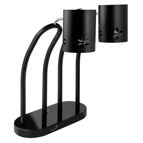 Iris Double Black Matte Heat Lamp, 1 EA