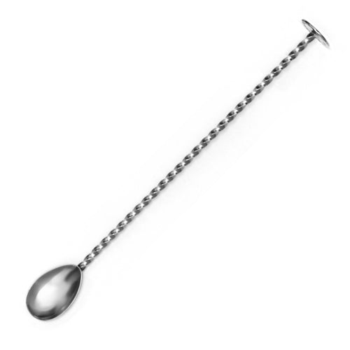 Bonzer Disc Muddler Bar Spoon 10-3/5'' (25cm) Twisted Handle