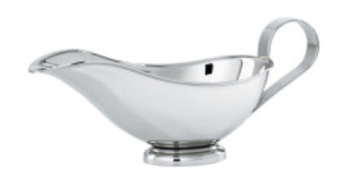 Sauce Boat, 7 oz., with handle, oval, 18/10 stainless steel, Sambonet, Elite S/S