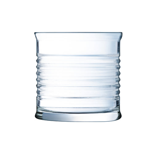 Double Old Fashioned Glass, 11 oz., fully tempered, glass, Arcoroc, Be Bop (H 3-1/4''; T 3-1/4''; B 3-1/4'' M 3-1/4'')