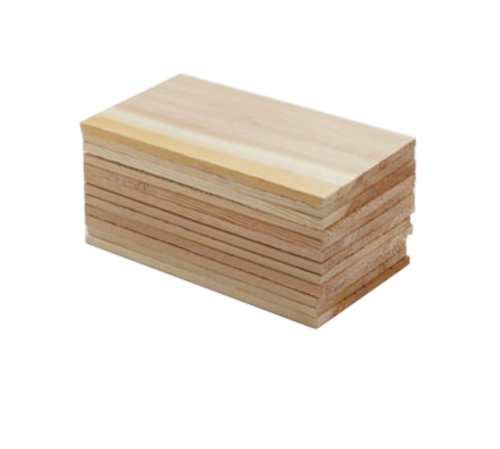 Cedar Wood Planks, 6 1/2'' x 3 1/2'' x 1/4'', for cooking over open flames